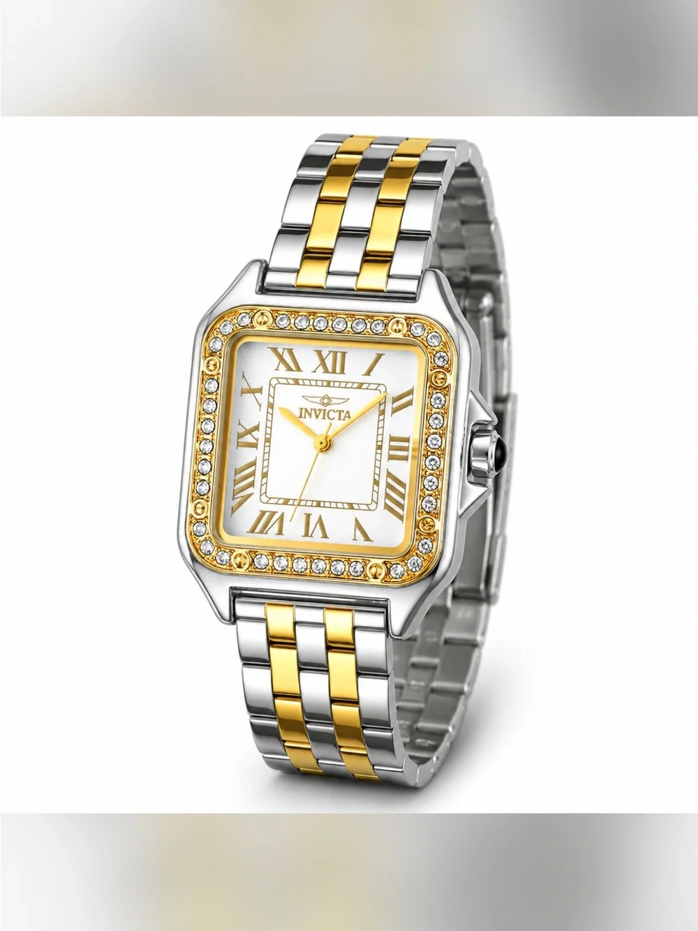 Invicta Two-Tone Gold and Silver Women’s Crystal Bezel Watch